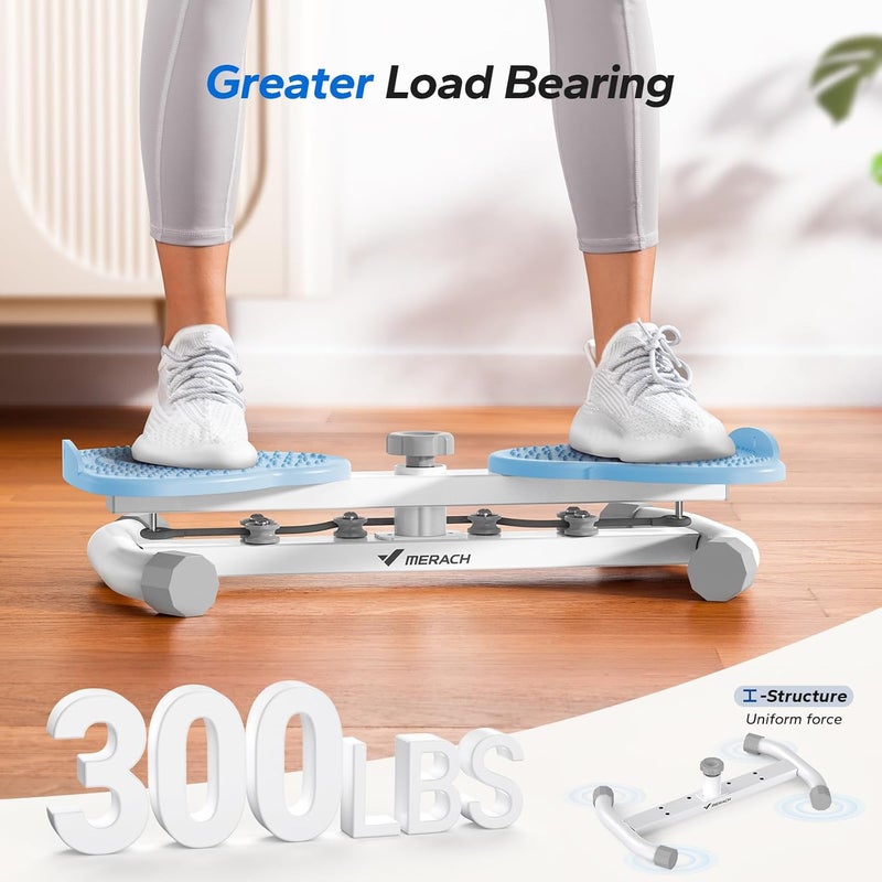 Merach Waist Twister Machine Exercise, Ab Twist Board with 300 lbs Weight Capacity, Abs Workout for Slim Waist and Core Ab Exercise, Noiseless Home Gym Equipment for Women Men - Image 3
